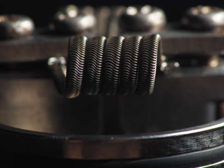 Close up shoot of vape / e cigarette. New innovation to change traditional cigarette.の写真素材