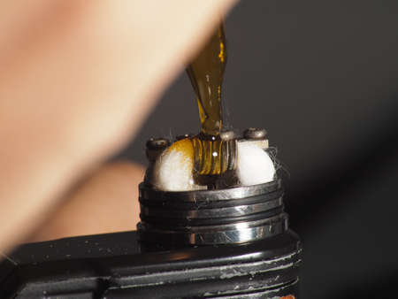 Close up shoot of vape / e cigarette. New innovation to change traditional cigarette.
