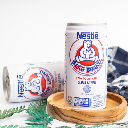 Jakarta, 25 July 2021. Bear Brand, an UHT Canned milk that very popular in Indonesiaのeditorial素材