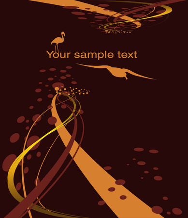 background with birdのイラスト素材