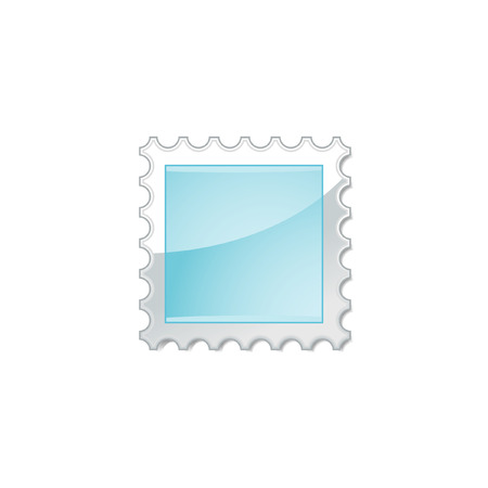 Vector illustration of with blue stamp isolated on white のイラスト素材