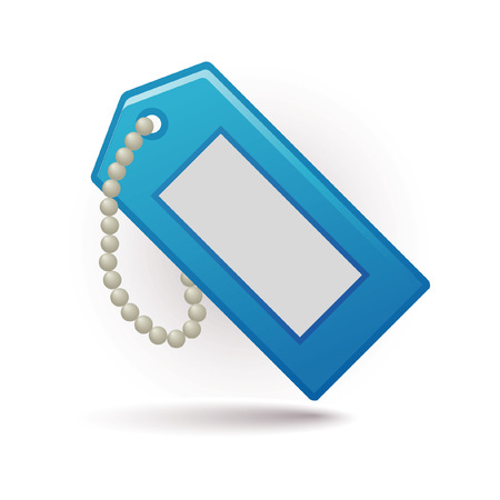 blue tagのイラスト素材