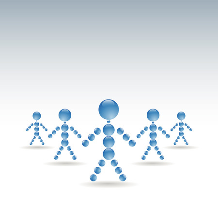 people togethernessのイラスト素材