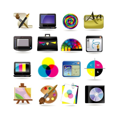 Graphic design icon setのイラスト素材