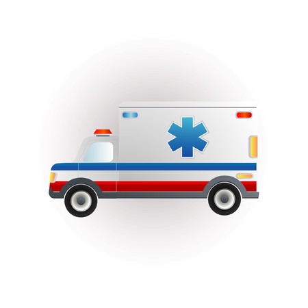 ambulance truckのイラスト素材