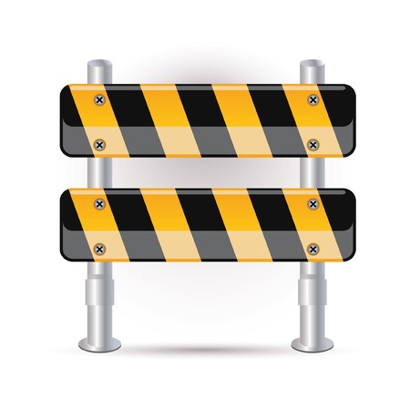 Illustration of street barrier のイラスト素材