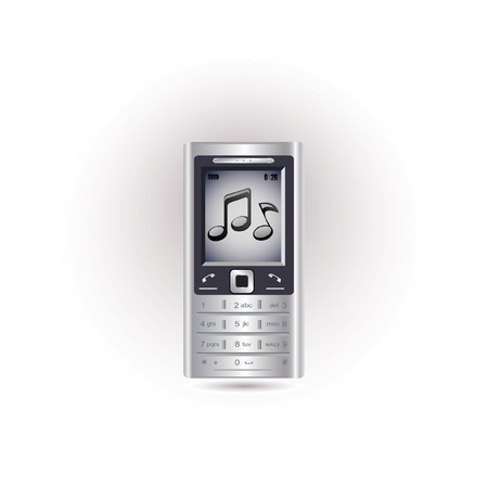 music mobile phoneのイラスト素材