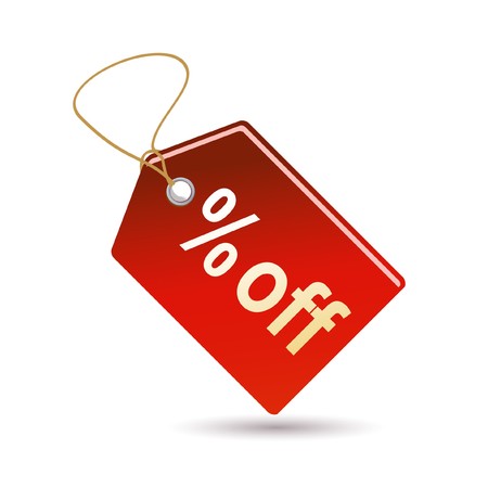 red discount iconのイラスト素材