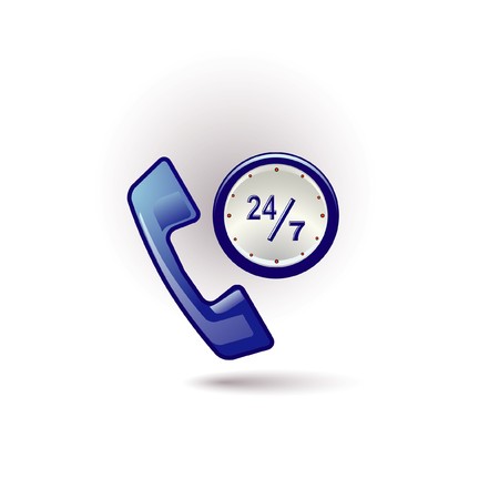 blue twenty four seven iconのイラスト素材