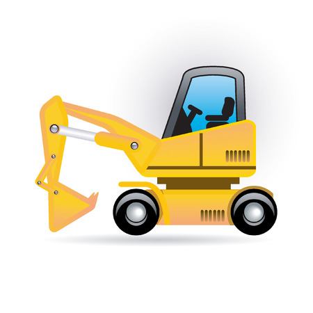 excavatorのイラスト素材
