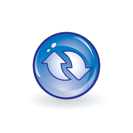 blue arrow iconのイラスト素材