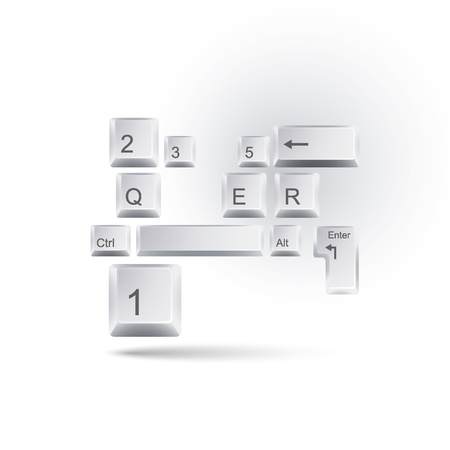 keyboard conceptのイラスト素材