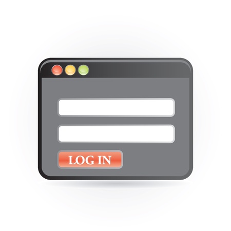log in iconのイラスト素材