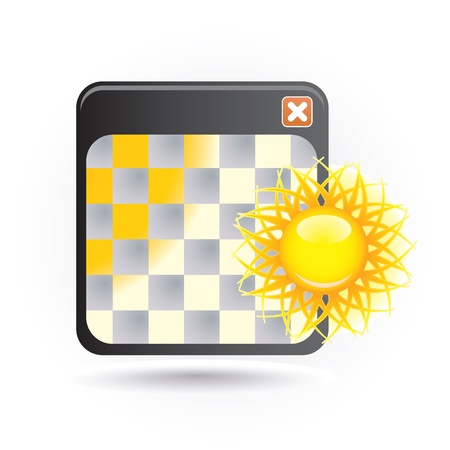 icon with sunのイラスト素材