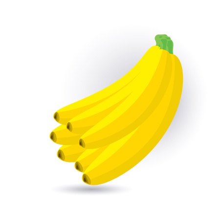 bananas fruitのイラスト素材