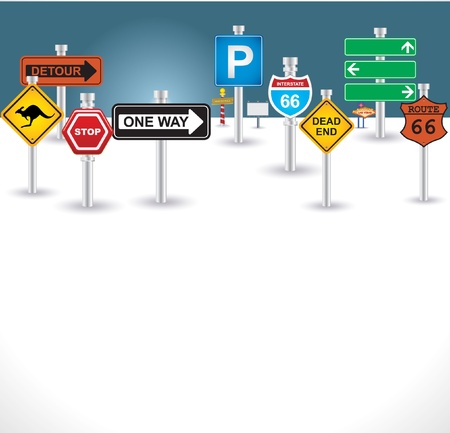 signs backgroundのイラスト素材