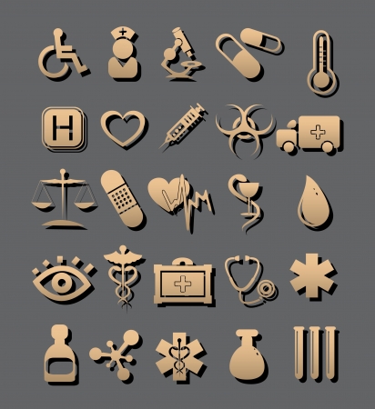 medical iconsのイラスト素材