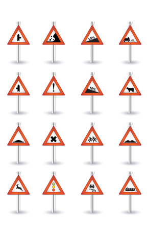 danger sign setのイラスト素材