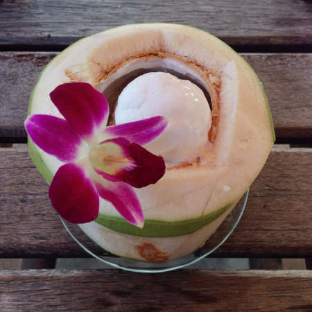 Ice cream coconut の素材