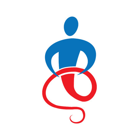 Genie Logo Design. Magic Fantasy genie concept logo.のイラスト素材
