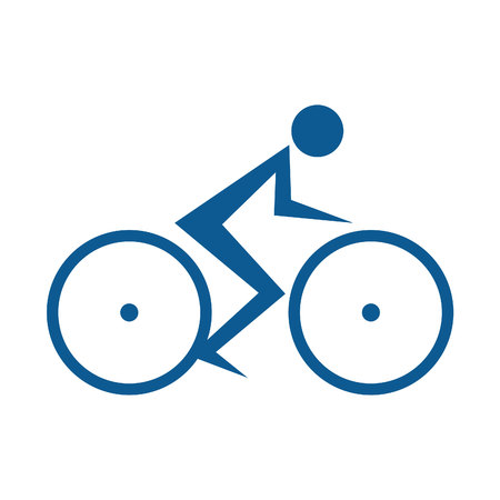 Cycling race Vector logo. bicycle vector logo design.のイラスト素材