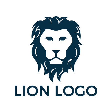 Lion head logo vector, lion king head sign concept.のイラスト素材