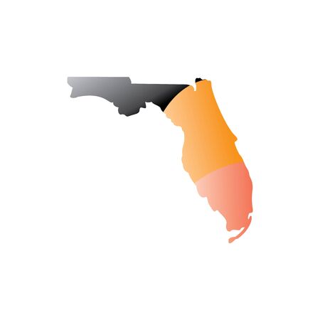 Florida map vector design.のイラスト素材