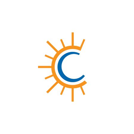 Letter c logo design template.のイラスト素材