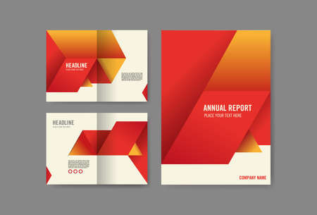 Business brochure, flyer cover and inside page design templateのイラスト素材