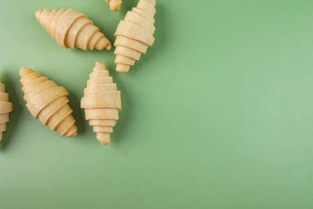 Frozen Croissants Ready to Oven, Copy Space for Text