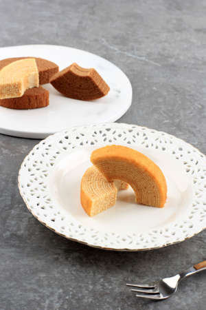 â€œYosei no Moriâ€ (Forest of the Sprites) baumkuchen roll cake - made from Hokkaido...