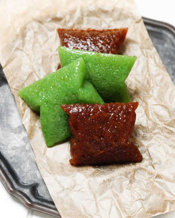 Wajik or Wajit is Traditional Indonesian Snack Made with Steamed Sticky Glutinous Rice Cooked in...