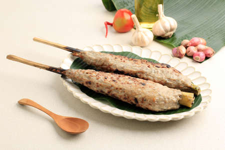 Sate Bandeng: Traditional Cuisine from Banten, Indonesia. Sate Bandeng is Made from Deboned Milkfish...