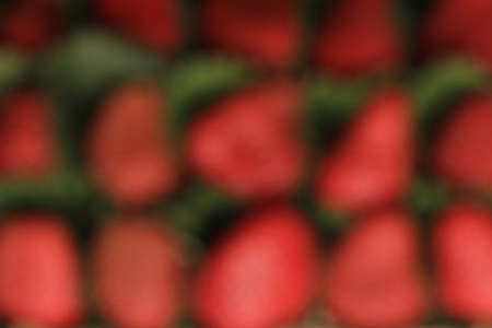 Fresh Strawberry Blurred Background for Banner. Top Viewの写真素材