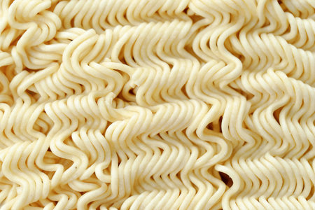 Close Up Texture of Raw Asian Dried Instant Noodleの写真素材