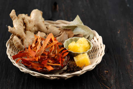 Wedang Uwuh Ingredients, Traditional Herbal Drink from Yogyakarta, Indonesia. It is made from Cloves...