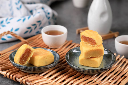 Taiwan Pineapple Cake Pie or Nastar Taiwanの写真素材