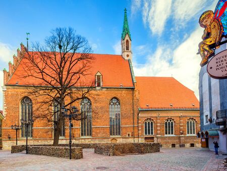 St John medieval church building, Old Townの写真素材