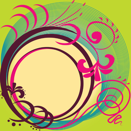 abstract floral backgroundのイラスト素材