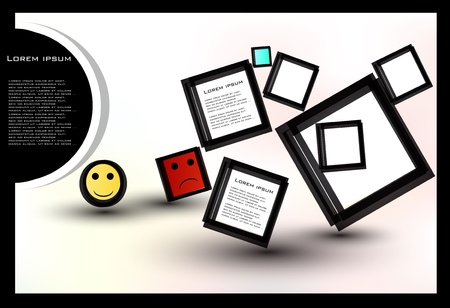 set abstract backgroundのイラスト素材
