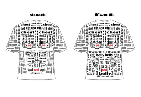 Pattern men t-shirts.のイラスト素材