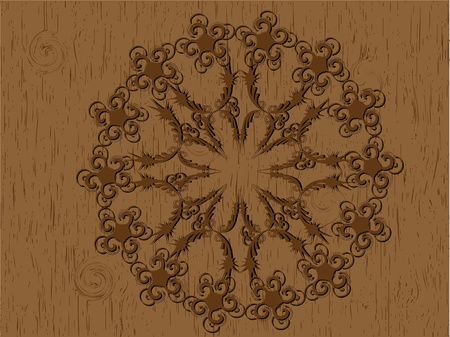 Vector Woodcut patternの写真素材