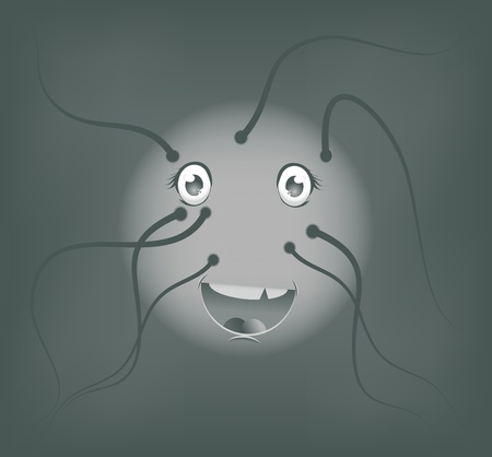 Smiling Sun, Isolatedの写真素材