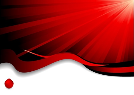 Vector sunrays and wavesの写真素材