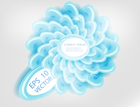 Vector chrysanthemum blue flower の写真素材