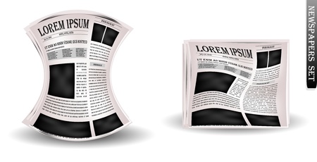Vector newspapers and news icon の写真素材