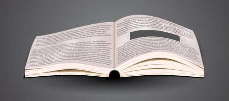 Vector Open book   blank business textbook  のイラスト素材