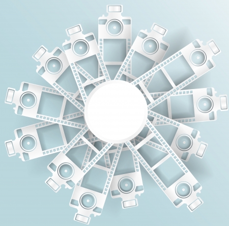 abstract background photo camera  Paperのイラスト素材