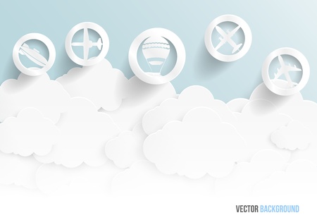 abstract background bubble  Paperのイラスト素材