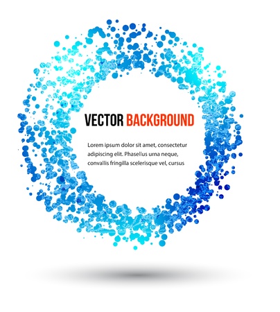 Vector abstract water and circle のイラスト素材